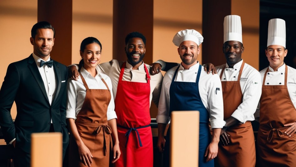 چارت کامل سازمانی رستوران